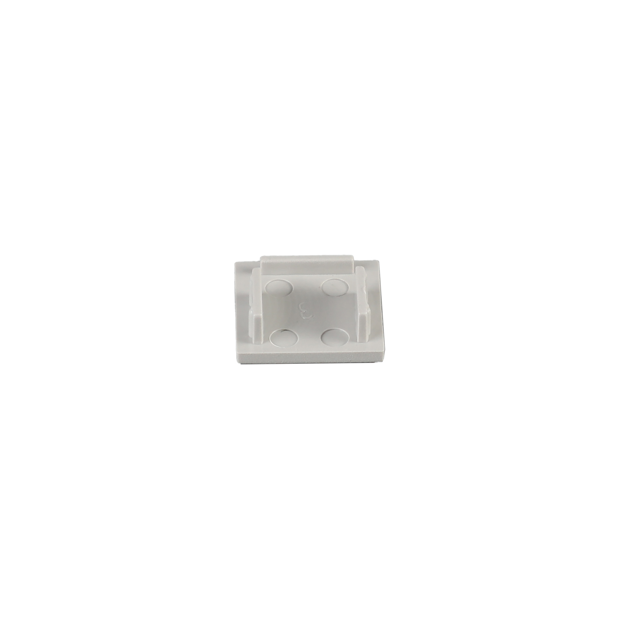 M8069  Tiras 56mm x 15mm Grey Profile End Cap Without Hole (1pc) for M8067